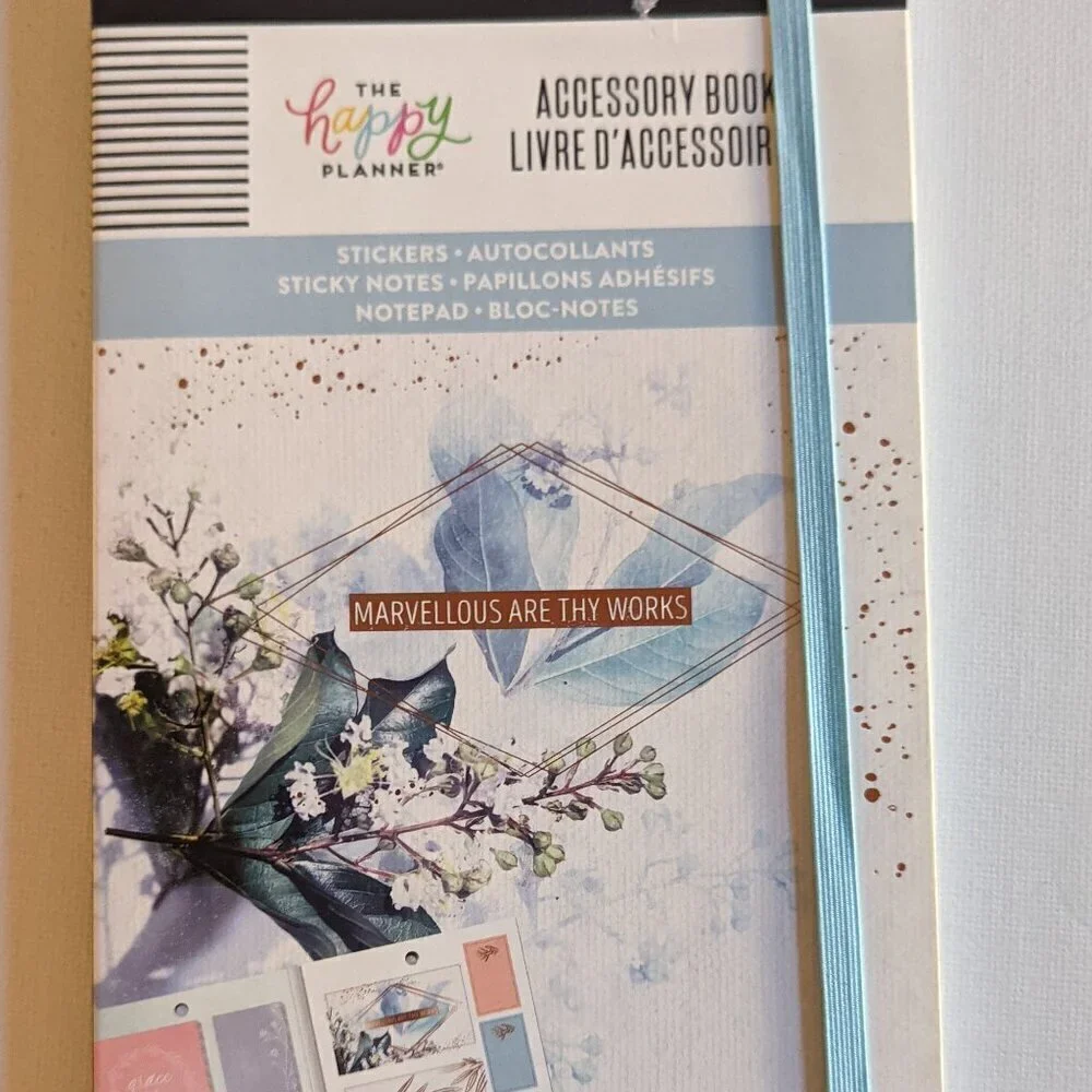NWT 'Marvelous R Thy Works' 483p Happy Planner Accessory Pack Stickers Christian